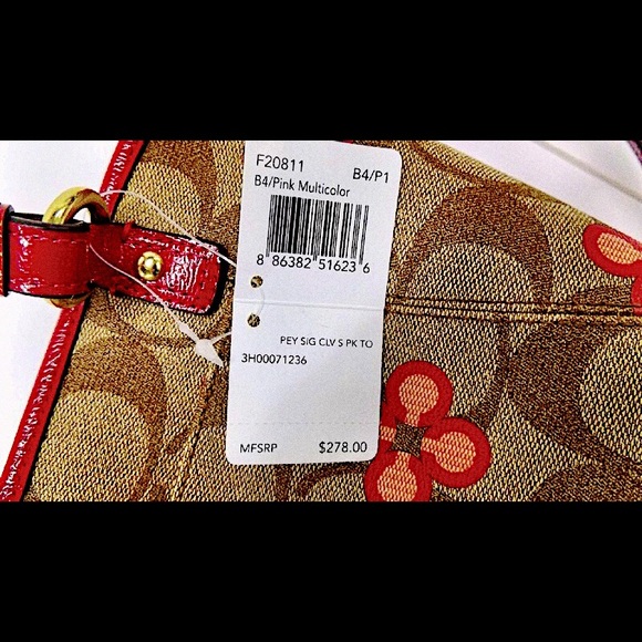 🆕NWT💌COACH💌PEYTON💌Signature CLOVER Bag - Picture 2 of 7